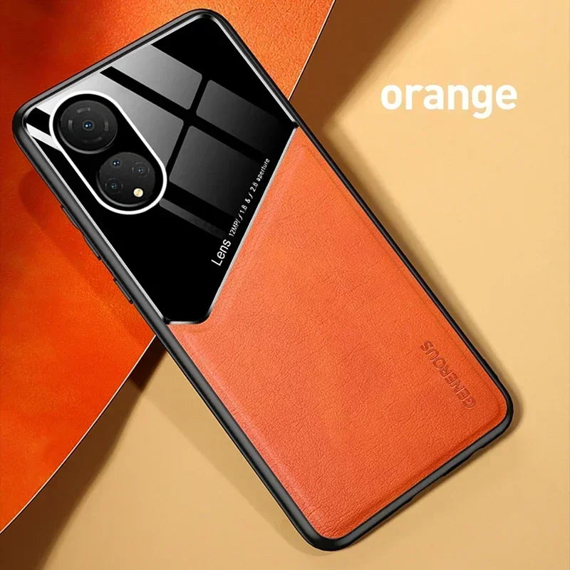 For PocoX5 Case Silicone PU Leather Car Magnetic Hard PC Cover for Xiaomi Poco X5 X4 X6 Pro 5G Mi Pocophone X3 PocoX6 Case
