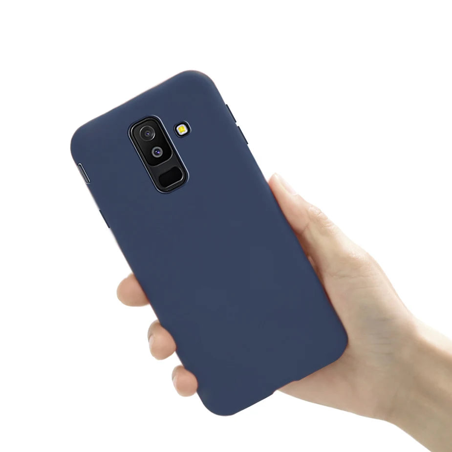 Full Cover For Samsung Galaxy A6 2018 Case A600 SM-A600F Candy Soft TPU Phone Bag For Samsung A6 Plus 2018 Cover A605 A605F Case