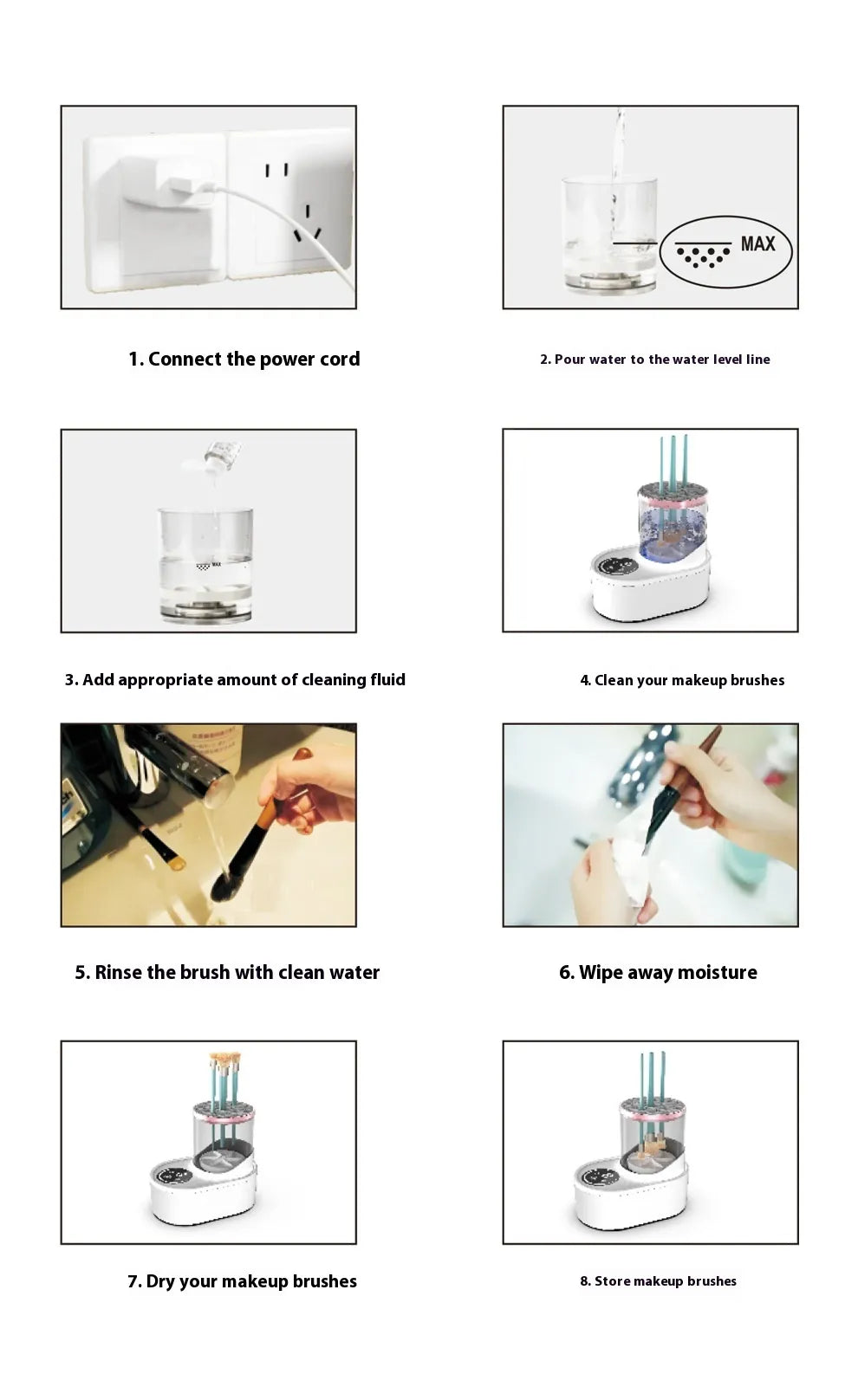 Elektrischer Make-up Pinselreiniger & Trockner