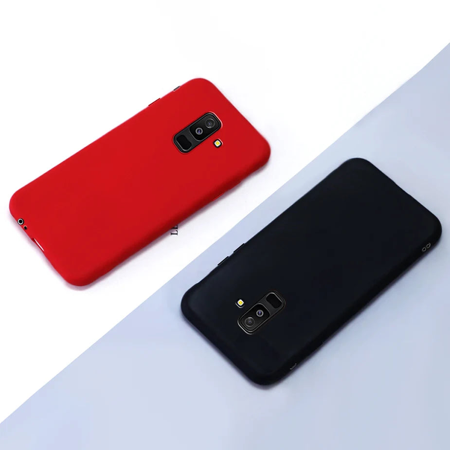 Full Cover For Samsung Galaxy A6 2018 Case A600 SM-A600F Candy Soft TPU Phone Bag For Samsung A6 Plus 2018 Cover A605 A605F Case