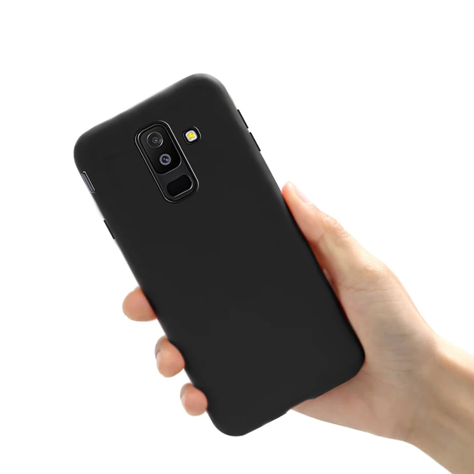 Full Cover For Samsung Galaxy A6 2018 Case A600 SM-A600F Candy Soft TPU Phone Bag For Samsung A6 Plus 2018 Cover A605 A605F Case