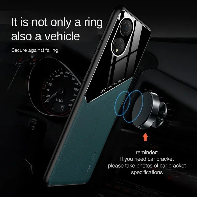 For PocoX5 Case Silicone PU Leather Car Magnetic Hard PC Cover for Xiaomi Poco X5 X4 X6 Pro 5G Mi Pocophone X3 PocoX6 Case