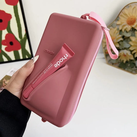 Rhode Crossbody Lanyard Cosmetic Bag Case Lipstick Phone Portable Organizer Wrist Strap For iPhone 16 15 14 13 12 Pro Max Cover