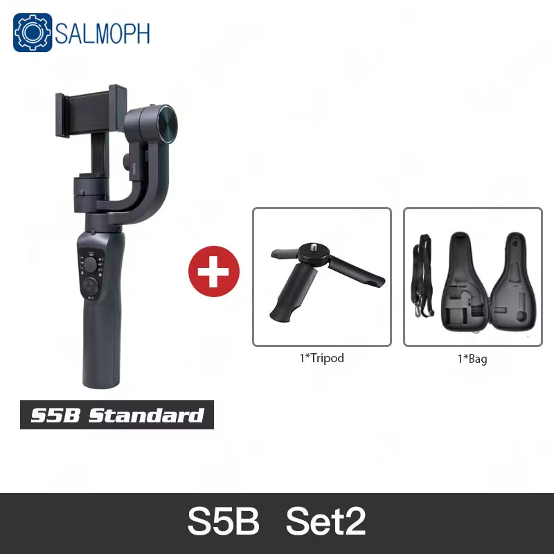 S5B / F6 3 Axis Gimbal Handheld Stabilizer Cellphone Action Camera Holder anti Shake Video Record Smartphone Gimbal for Phone