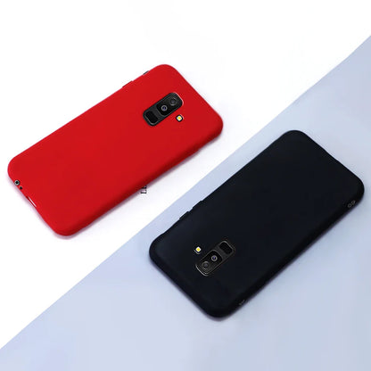 Full Cover For Samsung Galaxy A6 2018 Case A600 SM-A600F Candy Soft TPU Phone Bag For Samsung A6 Plus 2018 Cover A605 A605F Case