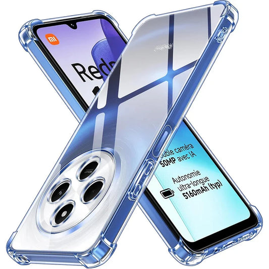 Shockproof Phone Case For Xiaomi Redmi 14C 12C 12 9C 9 9A Soft Clear Silicone Cases Redmi 13C 10C 10A 10 4G 5G A3 Turbo 3 Cover