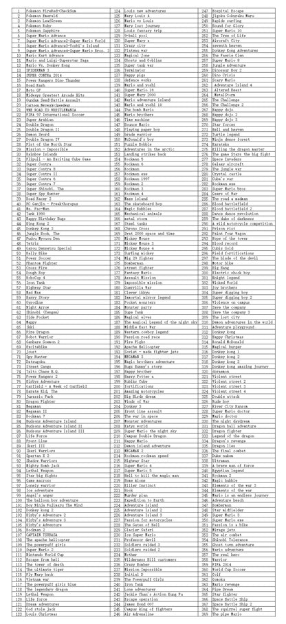 GBA SP369 Ultimate English Game Collection